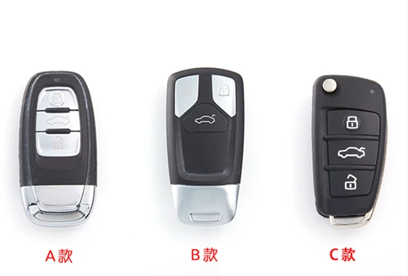 Чехол для ключей из углеродного волокна для Audi A1 A3 A4 A5 A6 A7 A8 Q5 Q7 R8 S5 S7 RS умный пульт дистанционного управления брелок чехол Брелок