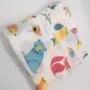 Baby Muslin Swaddle Blankets 70%bamboo + 30%cotton Baby Blanket Newborn Bath Towel Muslin Diaper 4
