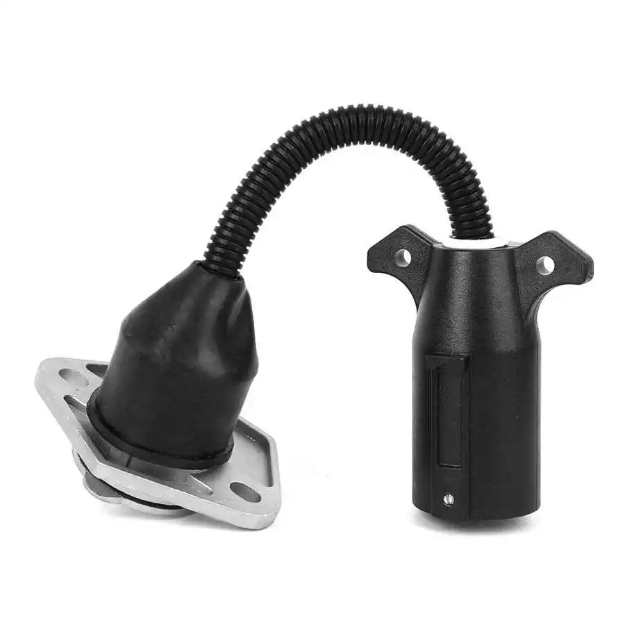

7 Flat Blade to 7 Round Pin Adapter US Type for Most RV Trailers