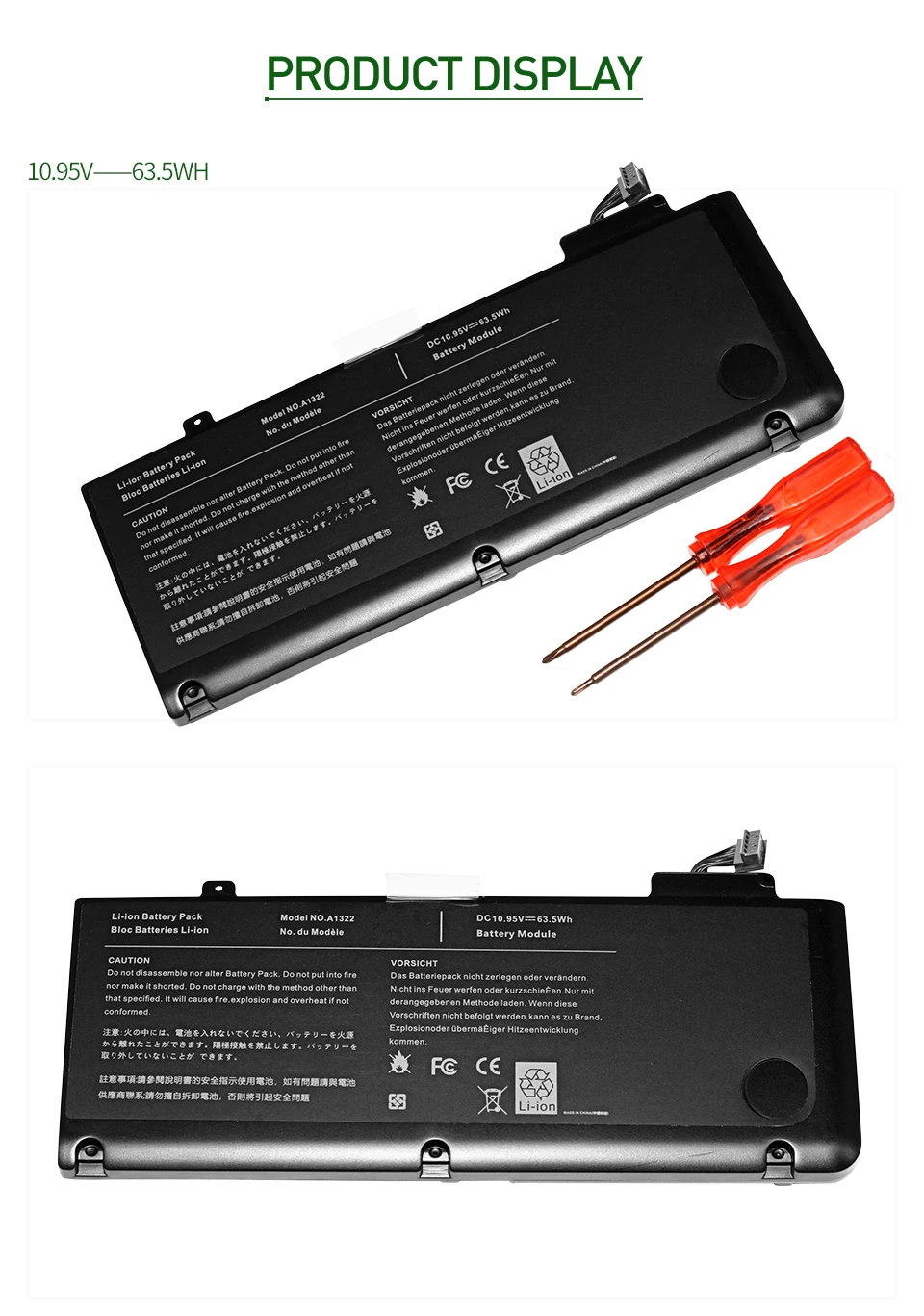 Golooloo ноутбука Батарея для APPLE MacBook Pro 1" A1322 A1278(2009-2012 год) MB990 MB991 MC700 MC374 MD313 MD101 MD314 MC724