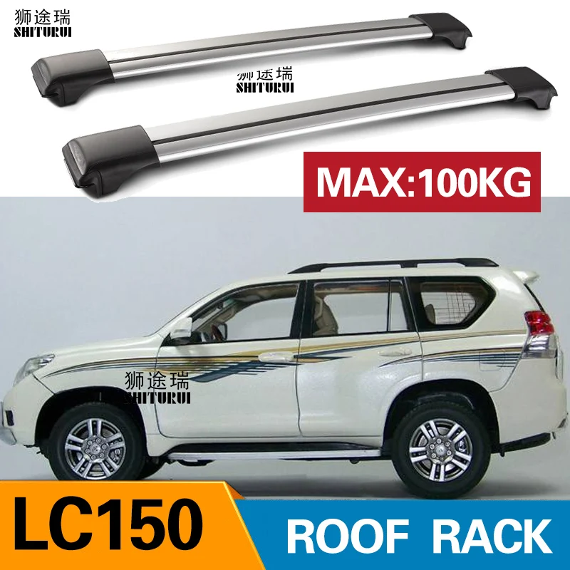 2 шт. Крыши Баров для TOYOTA LAND CRUISER 150 Prado 2009 + 2010 2012 LC150 алюминиевый сплав боковые