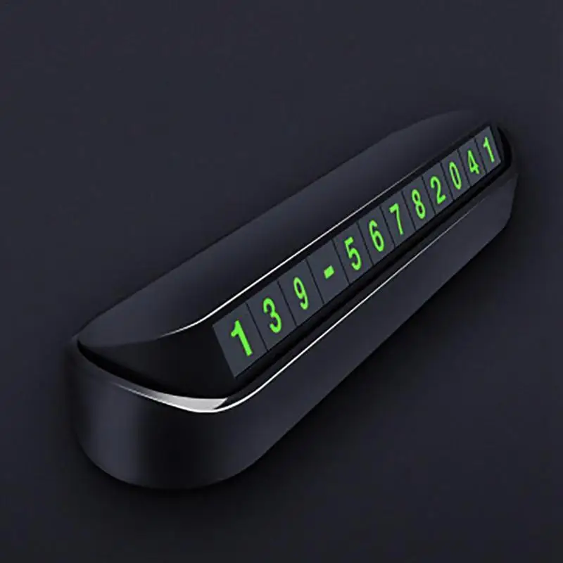 Car Temporary Stop Sign Telephone Number Plate For Car Moving Concealed Product