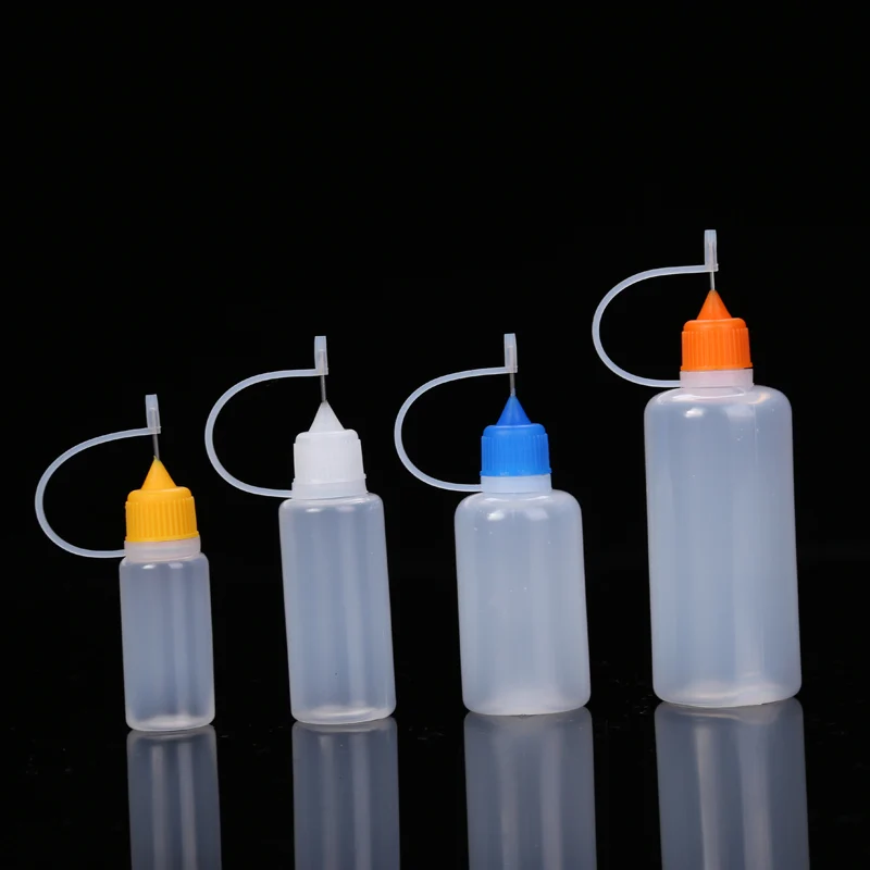 5-10 pcs/set 10/20/30/60ML Needle Tip Glue Applicator Bottles for Liquid Paint Glue Quilling DIY Scrapbooking Paper Crafts Tools