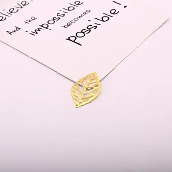 

100 pcs/Pack Openwork Leaf Metal Flower Frame Pendant Charm DIY UV Resin Necklace Jewelry Making N58F