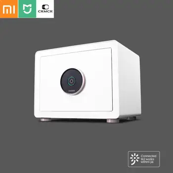 

Xiaomi CRMCR Fingerprint Safe Deposit Box 3D Capacitive Fingerprint Unlock Remote Alarm Home office intelligent control Deposit