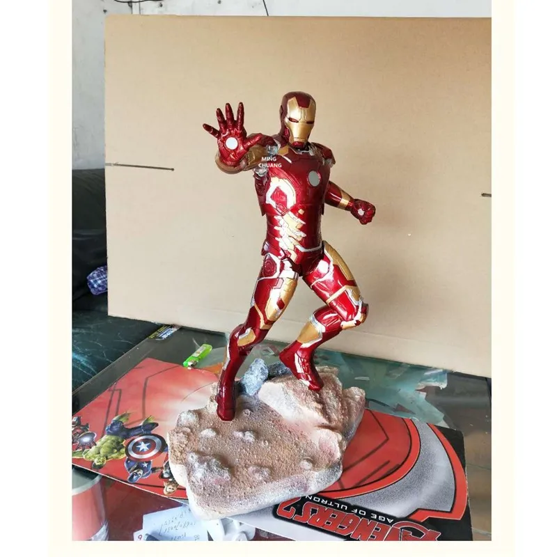 2" Статуя Мстителей MK3 бюст Железный человек Tony Stark полная длина портрет украшение подарок анимационная фигурка GK игрушечная Коробка 50 см V246