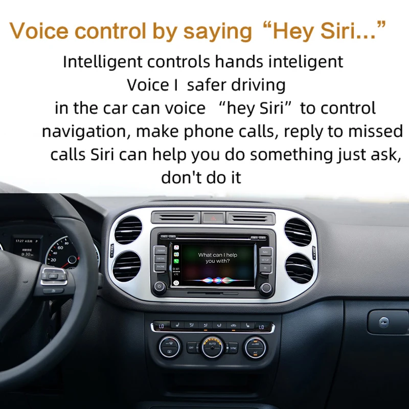 Sinairyu беспроводная Apple Carplay для Volkswagen Tiguan- обновленная Android Авто зеркальная Wifi iOS13 Автомобильная игровая камера