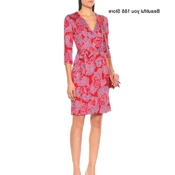 

new women's Summer oil painting style printed dress elegant socialite popular cardigan tie wrap dress holiday tea break dress