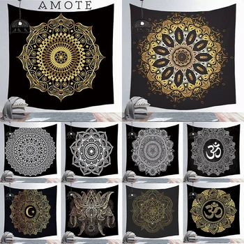 

Mandala Background Cloth Home Decor Polyester Tapestry Beach Blanket Rectangle Dossal Wall Hanging Geometric Printed Tapestries