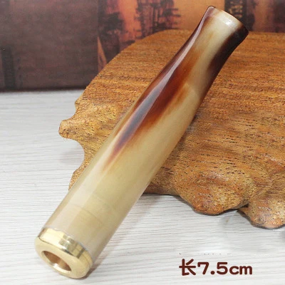2 filter function natural yak horn cigarette holder 9mm activated carbon / rod cleaning | Дом и сад