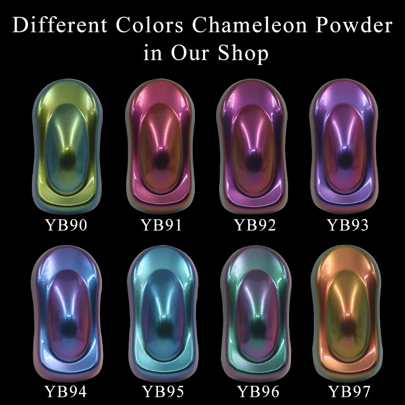 YB92 Хамелеон пигмент порошковое покрытие краситель для автомобилей Автомобильные художественные изделия украшения ногтей акриловая краска 10 г пудра хамелеон
