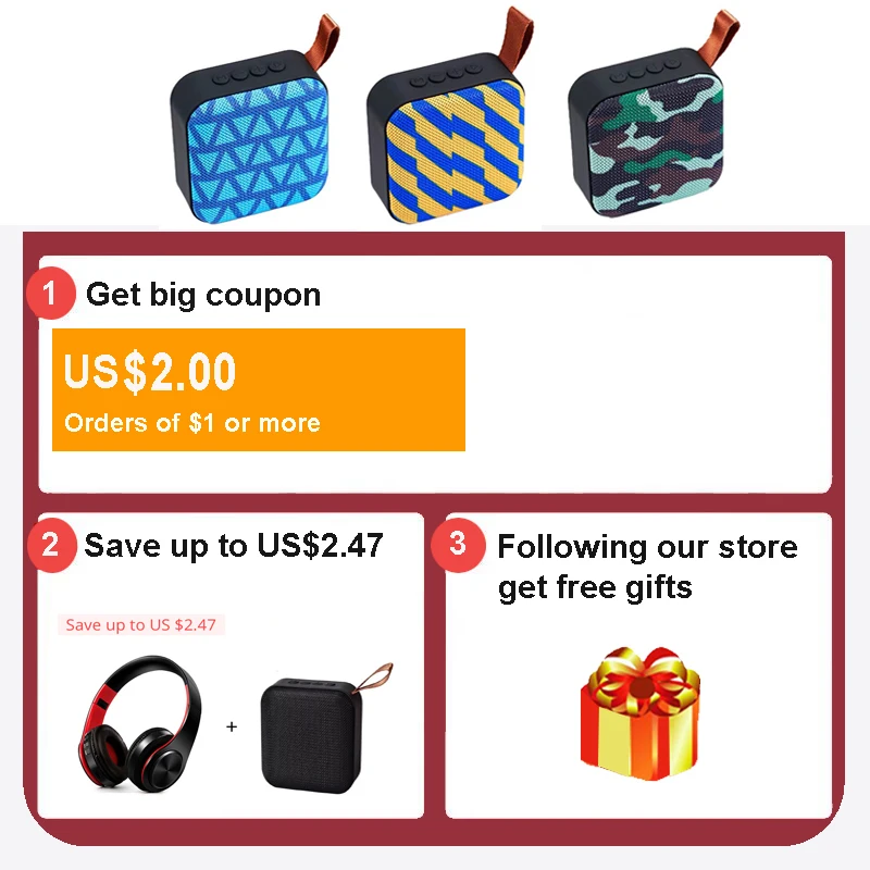 T5 Wireless Powerful Bluetooth Speaker Portable Column Mini Speaker Bluetooth 4.2 Outdoor Column Soundbox with TF card FM radio