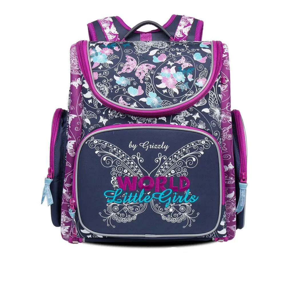 Школьные сумки для девочек с рисунком собаки из мультфильма, нейлоновый водонепроницаемый складной ортопедический рюкзак, школьный портфель, детский Ранец, школьный ранец для мальчиков