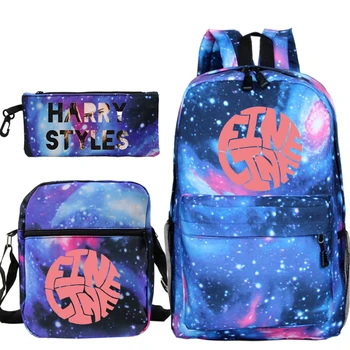 

Three-piece Harry Styles backpack male and female student bag female 2020 new ladies bag backpack
