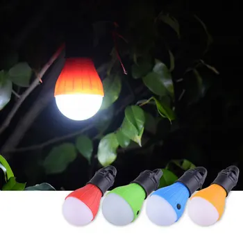 

Tent Lamp Camping Lights Multicolor 60LM Fishing Travel Hiking 3LED Portable Super Bright Light Bulb Flashlight Outdoor