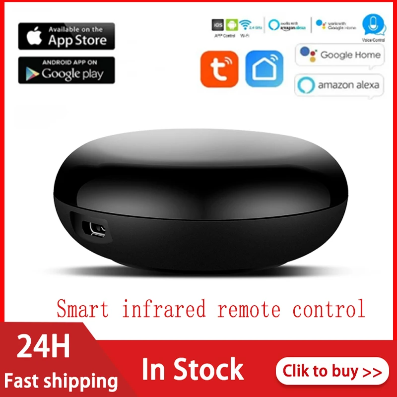 New Smart Wireless Wifi-IR Remote Control Tuya / Life APP Wifi Infrared With Alexa Google Home | Электроника