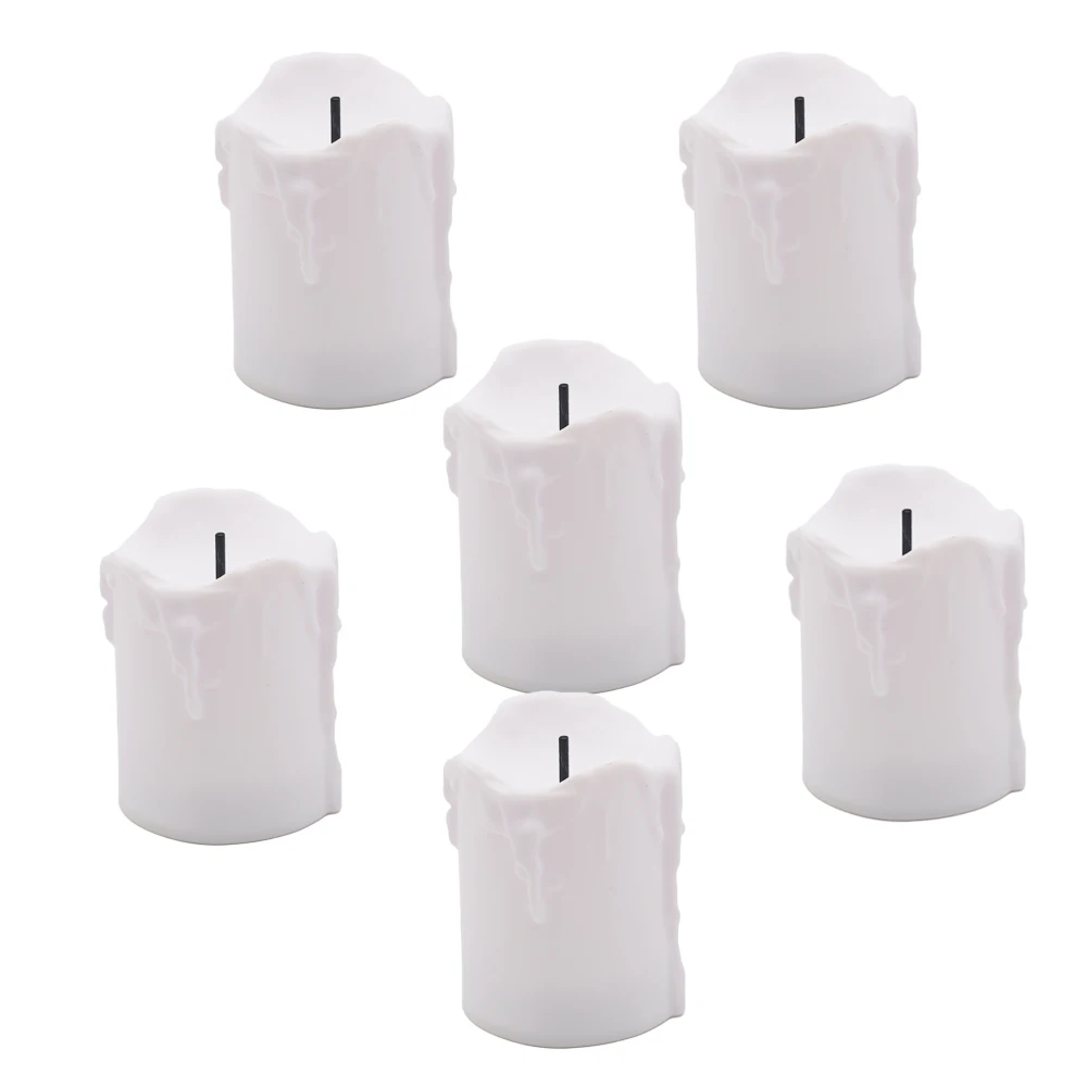 6PC Flameless LED Candle Light Simulated Electric Flickering Tea Light Candle Lamp Wedding Christmas Party Home Decor 6PC Flameless LED Candle Light Simulated Electric Flickering Tea Light Candle Lamp Wedding Christmas Party Home Decor