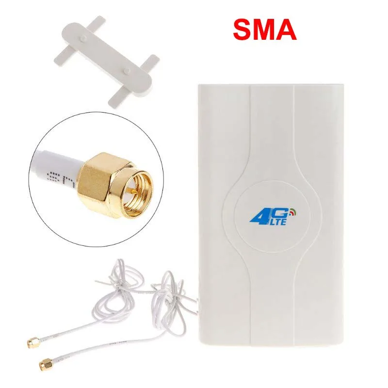 TS9 SMA CRC9 разъем Крытый пылающий Быстрый 3g 4G 88dBi LTE MIMO мобильная антенна 700 МГц-2600 МГц 2 м кабель H7ED - Цвет: 3