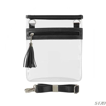 

Women Transparent Tassel Shoulder Lady Crossbody Bag Tote Satchel Purse 517D