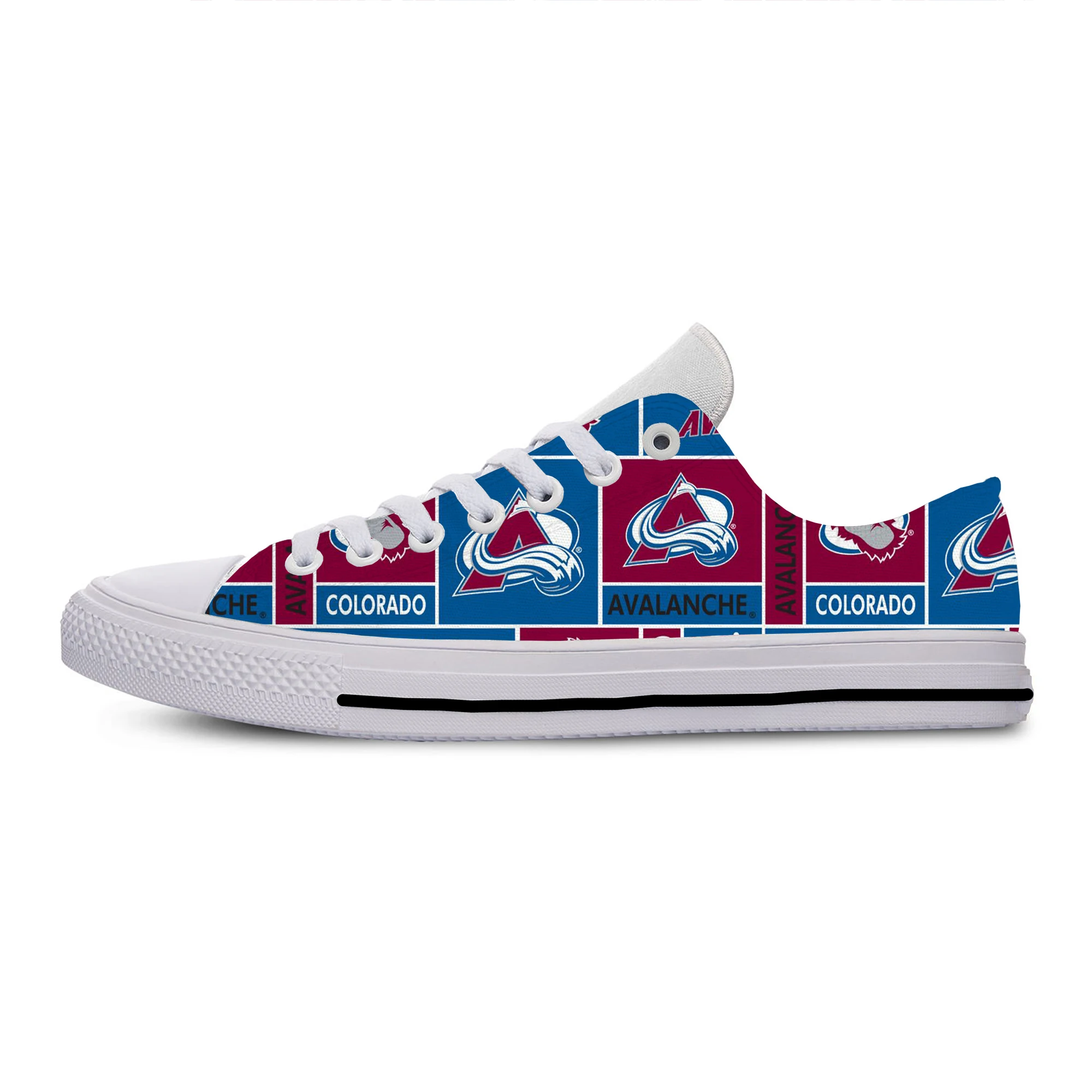 

Lightweight Fashion Men/Women Shoes Avalanche Breathable Casual Classic Shoes Colorado Hockey Fans Flat Canvs Sneakers
