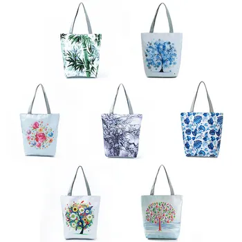 

Print Shoulder Bags Daily Use Eco Shopping Bag Female Tote Handbag Casual Women Shoulder Bag customization Logo High Quality