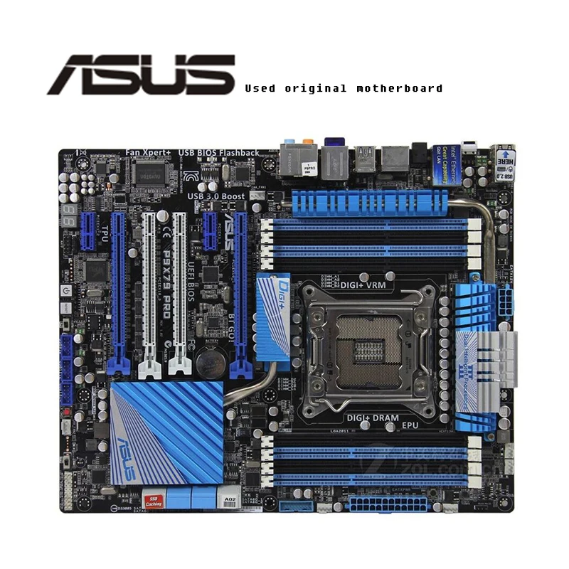 LGA2011 для ASUS P9X79 PRO оригинальный б/у настольный компьютер Intel X79 материнская плата DDR3