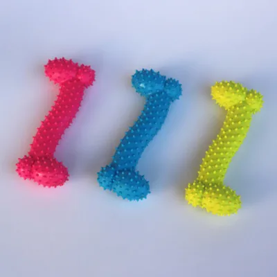 1pc random color 1 шт., новинка, резиновая игрушка для собак с шипами, Резиновая, молярные зубы, игрушка для домашних животных, собака, устойчивая к укусам, молярная тренировка, Прямая поставка - Цвет: 1pc random color
