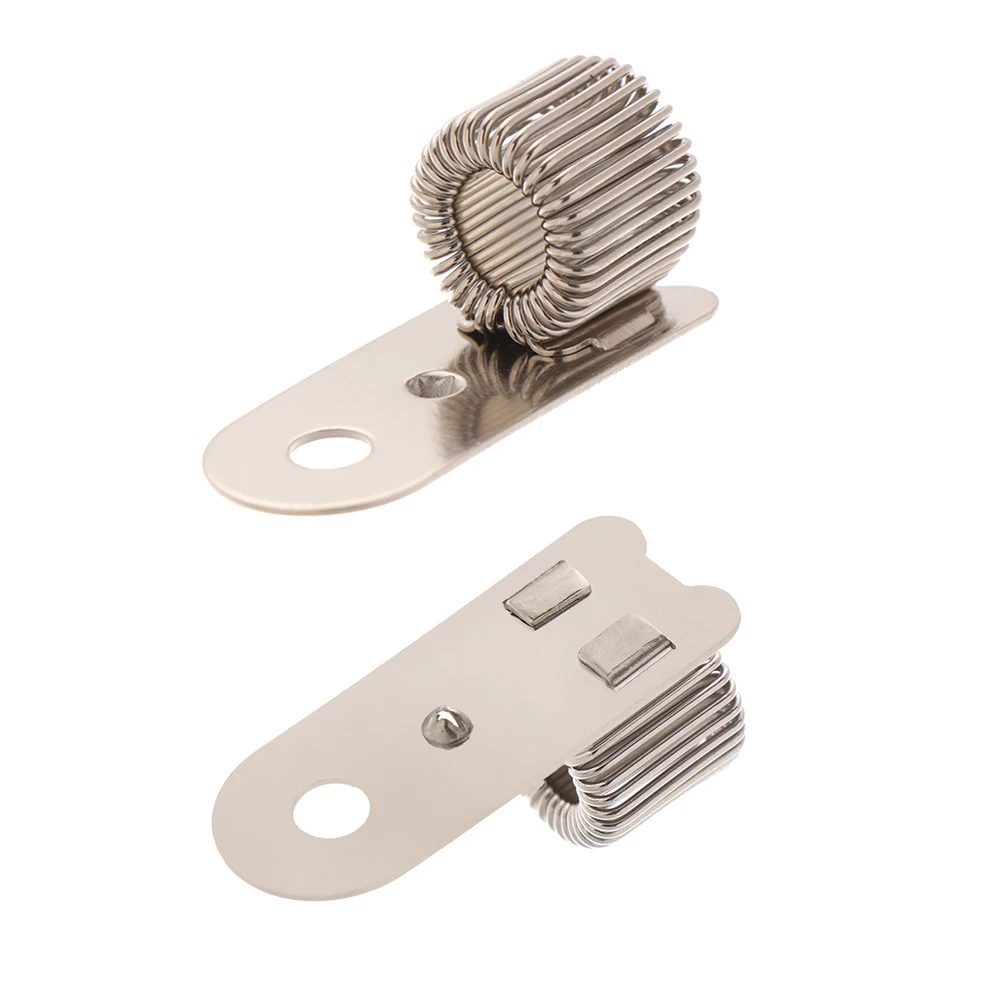 1 PCS Spring Pen Clip Metal Pencil Holder Single Hole Double Opening Triple Orifice Elastic Loop Portable Writing Stationery pen clips