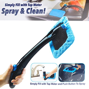 

Car Cleaning Brush Window Cleaner Microfiber Dust Fog Moisture Cleaner Wash Brush Windshield Towel Washable Car Cleaning Tool