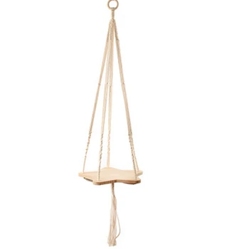 

Cotton Rope Flower Pot Net Pocket Hanger Hanging Basket Hanging Basket Net Pocket Lanyard Hand-Woven Net Pocket