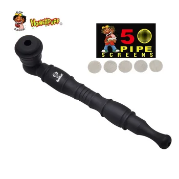 

Honeypuff Aluminum Alloy Tobacco Smoking Pipe 125MM Metal Bowl Metal Herb Smoking Pipe Detachable Tobacco Pipe Accessories