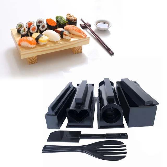 Sushi Making Kit for Beginners, Plastic Premium Tool Set, Sushi Rice Roll,  Mold Shapes,DIY Sushi Tool for Beginners, 10 Pcs - AliExpress