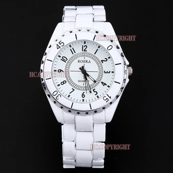 

Relogio Feminino New Fashion Casual Women Men White Stainless Steel Quartz Watch Ladies Sport Watch Gift