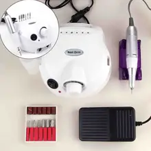 30000 об./мин профессиональная электрическая дрель для ногтей для маникюра и педикюра фрезерование ногтей дрель для дизайна полировщик аппарат инструмент Бит