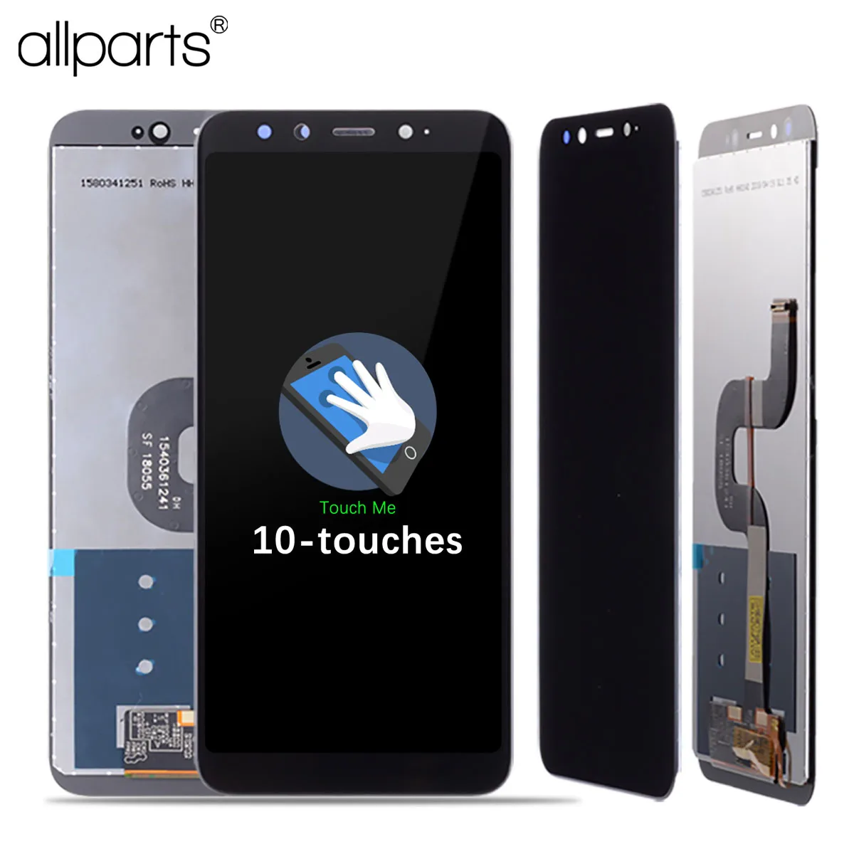 Дешево Дисплей для XIAOMI Mi A2 6X LCD в сборе с тачскрином на рамке Оригинал 5.99 черный белый