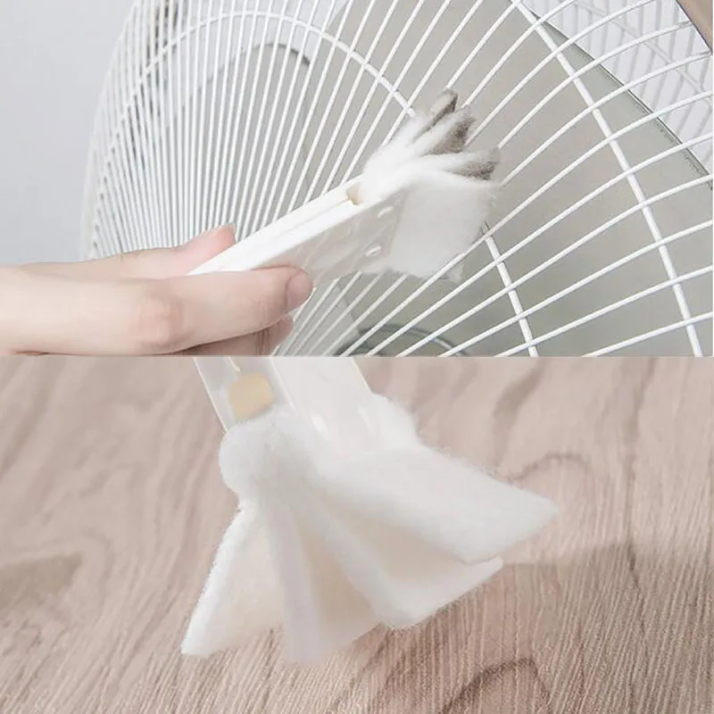 

New Corner Window Blind Duster Fan Cleaner Cleaning Brush Vent Car Air Outlet Keyboard Air Condition Electric Fan Brush Cleaner