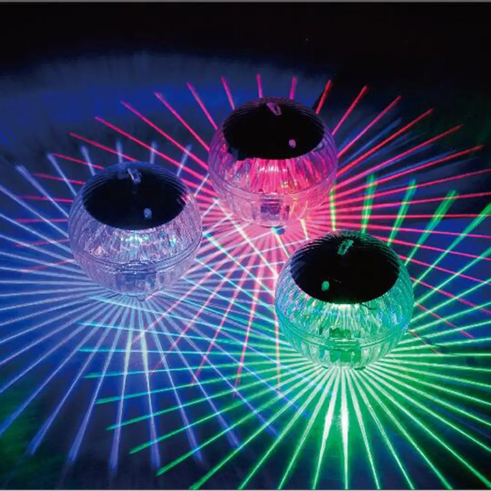 Водонепроницаемый светодиодный светильник для плавательного бассейна на солнечных батареях, много цветов, меняющий воду, плавающий светильник, безопасность, Прямая поставка#0409 - Цвет: Многоцветный