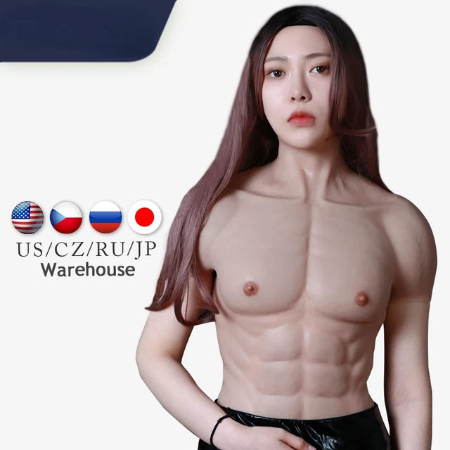 Silicone Small Size Realistic Muscle Suit For Man Cosplay Costume Male Fake  Chest Bodysuit Halloween Simulation Muscles - AliExpress