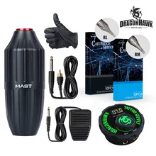 Топ Dragonhawk Татуировка мачты двигатель роторная ручка машина набор комплект питания Иглы NS