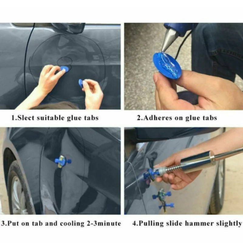 18 шт./компл. Съемник прокладок для ремонта автомобильных вмятин подъемные кнопки