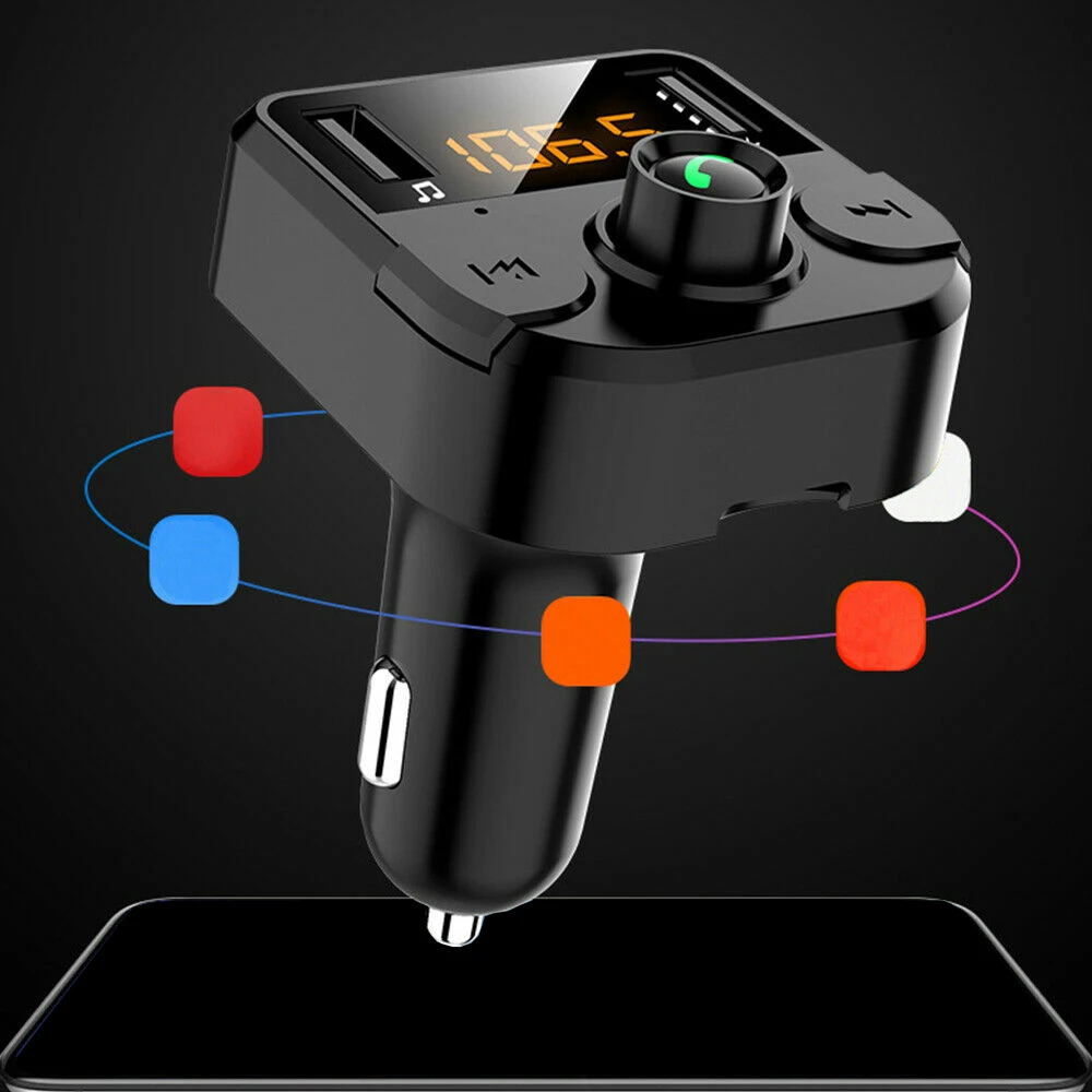 Автомобильный bluetooth fm-передатчик mp3 радио адаптер автомобильный Быстрый 2usb зарядное устройство Высокое качество Горячая Распродажа беспроводной