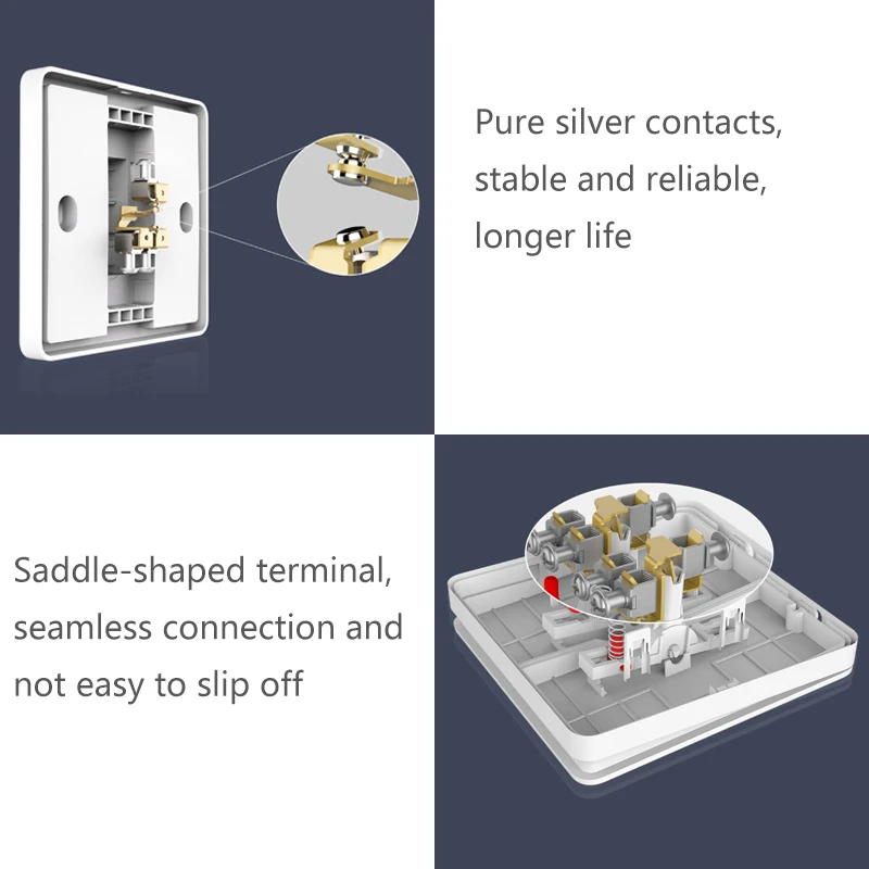 Yeelight Slisaon Atom Wall Switch Three Versions Dual Control Two Modes Smart and Traditional Lamps 250V Smart Switch