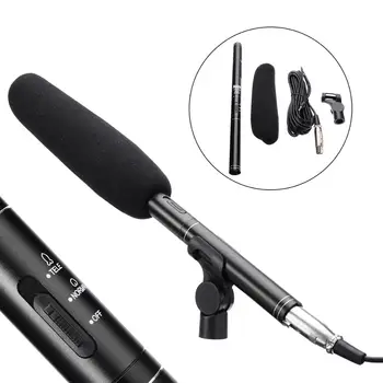 

Professional Interview Microphone Directional Condenser MIC for DSLR DV Camcorders Video Camera Mic