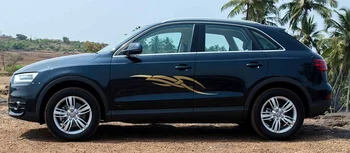 

100*20cm Tribal Itch Pattern Car Side Decor Abstract Graphics Unique Car Body Decoration Decals Sticker Gold Silver Black L1188