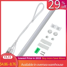 ICOCO светодиодный светильник под шкаф, ультра тонкий, с регулируемой яркостью, классный, сенсорный дизайн, usb интерфейс для зарядки, отлично подходит для кухонной стойки, распродажа