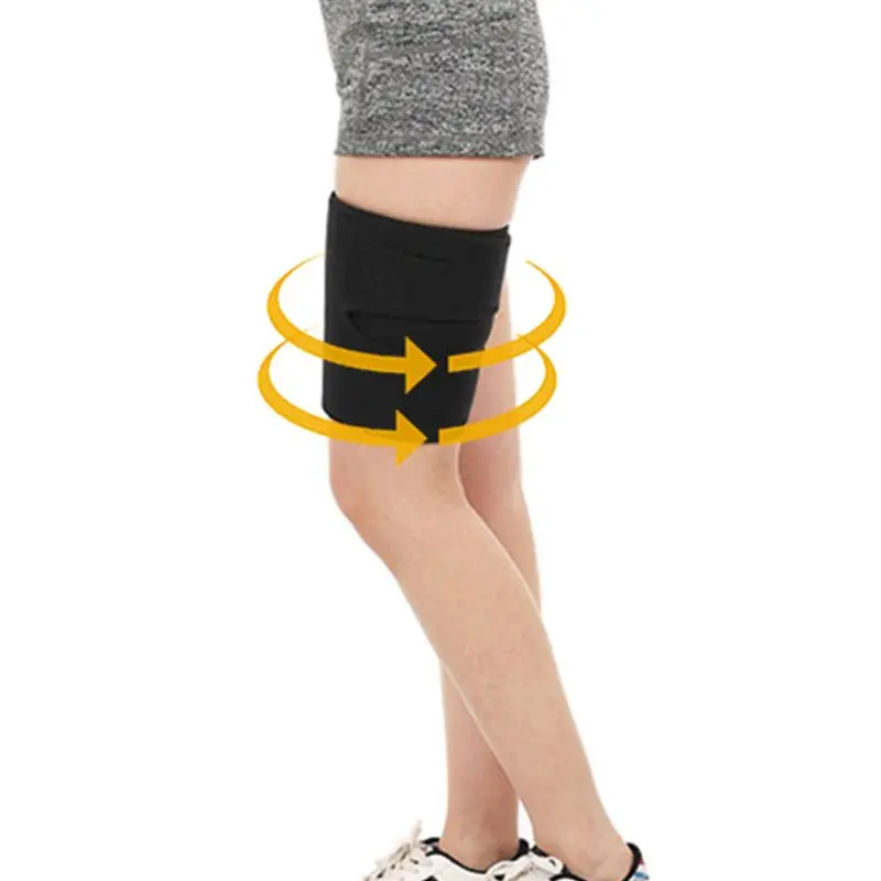 

Unisex Compression Thigh Support Sleeve Wrap Adjustable Bandage for Hamstring Pain Relief Muscle Sprains Sports Injury Recovery