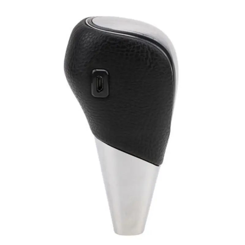 Universal Touch Activated LED Light Car Gear Shift Knob Leather Shift Lever Knob with Charger& USB Cable Multi-color