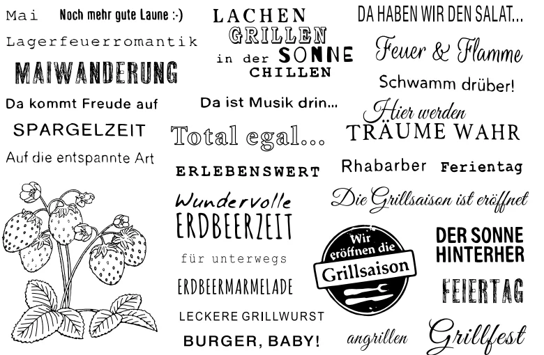 German strawberry Clear Stamps Scrapbook Paper Craft stamp scrapbooking X0147 | Дом и сад