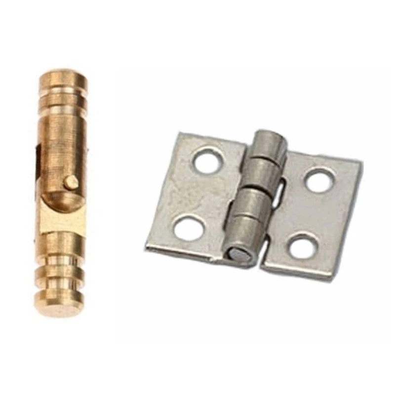 100Pcs Brass Concealed Barrel Hinges Jewelry Wood Boxes 4X20mm