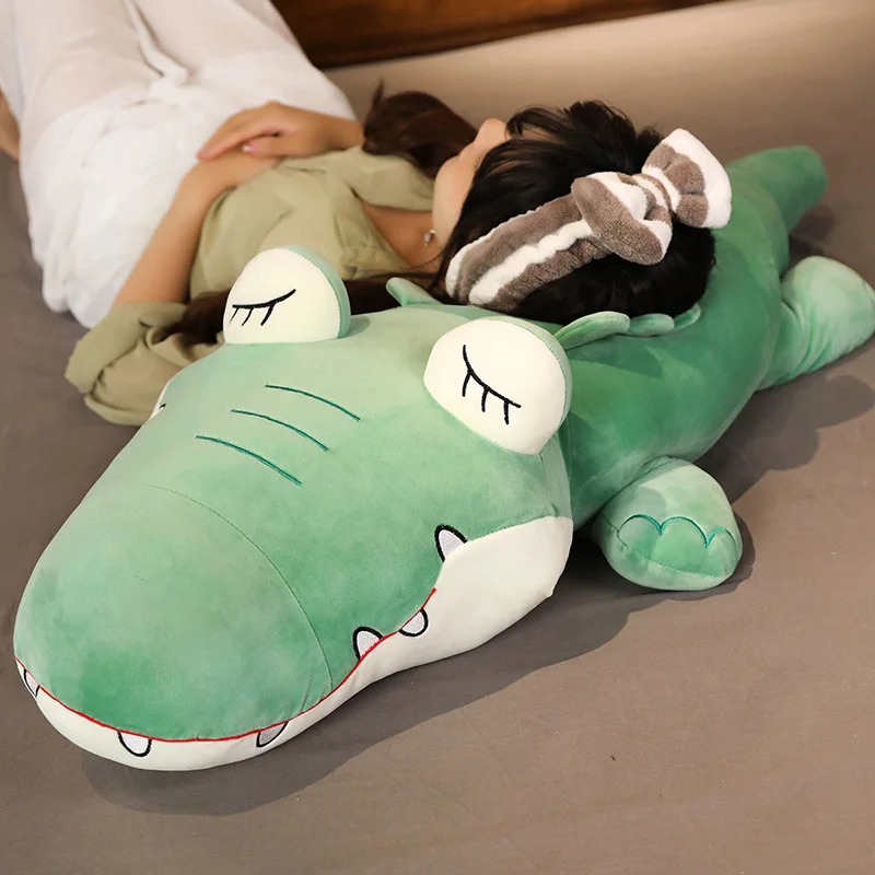 

Hot Huggable Simulation Crocodile Plush Toys Stuffed Soft Animals Plush Cushion Pillow Doll Home Decoration Gift for Children